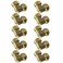 XFITTING 10 Pieces 1 Push Fit Elbow to NSF ANSI61 Brass Plumbing Fitting for Copper Pex CPVC 10 Packs