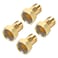 uxcell Carbon Steel Pipe Fitting Hex Nipple PT 34 Male x PT1 Female Threaded Connector Water Meter Coupling 52mm Length 4Pcs