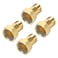 uxcell Carbon Steel Pipe Fitting Hex Nipple PT 34 Male x PT1 Female Threaded Connector Water Meter Coupling 52mm Length 4Pcs