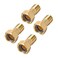 uxcell Brass Pipe Fitting Hex Nipple G12 Male x G34 Female Threaded Connector Water Meter Coupling 53mm Length 4Pcs
