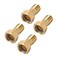 uxcell Brass Pipe Fitting Hex Nipple G12 Male x G34 Female Threaded Connector Water Meter Coupling 53mm Length 4Pcs