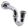 Westbrass D400126 112 OD 17 gauge PTrap with High Box Flange Polished Chrome