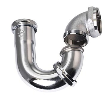 Westbrass D402LA26 112 Brass LA Code PTrap Polished Chrome