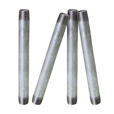 SUPPLYGIANT Supply Giant OQHM14124 Steel Nipple Pipe 14 x 12 Galvanized