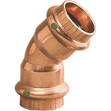 Viega 77607 ProPress 12 in x 12 in Copper 45Degree Elbow