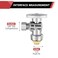 EFIELD Pack of 5 Push Fit 14 Turn Angle Stop Valve Water Shut Off 12 Push x 38 Inch Compression with Dismount Clip ToolPFUNI0045PCS