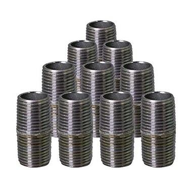 SUPPLYGIANT OQHM140010 Steel Nipple Pipe Galvanized