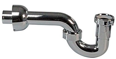 Westbrass D401PF26 Decorative Styrene PTrap Polished Chrome