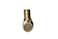 XFITTING 34 inch x 34 inch x 12 inch Pex Tee Reducing Tee Pex B Crimp Version Brass 25 Pieces
