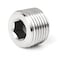 TAISHER 25PCS Stainless Steel Internal Hex Thread Socket Pipe Plug Fitting 18 14 38 12 34 NPT Male