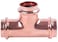EZ-FLUID EZFLUID 112 Copper Press Tee FittingNo Lead Pro Press Copper Pressure Press 3 Way Tee FittingsPro Type Pipe Fitting ConnectionResidentialCommercial Plumbing1