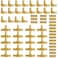 WiseWater 60 Pcs Pex Fittings 12 inch T PEX Tee20PCS 90 Degree Elbow Straight Coupling Brass Barb Crimp Pipe Fitting for Pex PipePack of 60 UPC