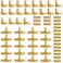 WiseWater 60 Pcs Pex Fittings 12 inch T PEX Tee20PCS 90 Degree Elbow Straight Coupling Brass Barb Crimp Pipe Fitting for Pex PipePack of 60 UPC