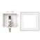 EFIELD Pex Dishwasher Outlet Box 12Inch Pex F1960 Expansion Fitting Connection with Installed 14Turn Ball Valve White Copper Hammer ArrestorDW008
