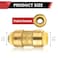 EFIELD Pack of 6 PushFit Fittings 12 Inch Straight Coupling to Connect Pex Copper CPVC Free Clip ToolPF0036PCS