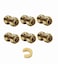 EFIELD Pack of 6 PushFit Fittings 12 Inch Straight Coupling to Connect Pex Copper CPVC Free Clip ToolPF0036PCS