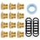 SUNGATOR 12Pack Anti Siphon Valve 34 Inch GHT Backflow Preventer Hose Bib Vacuum Breakers Set for Outdoor Faucet Garden Spigot RV Solid Brass AntiBackflow Valve with Sealing Tape