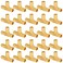 Lingmfg 25 Pieces Pex Fittings 12 Inch Tee 12 Inch Pex F1807 Crimp Brass