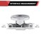 EFIELD 14 Turn Straight Stop Valve PexA Cold Expansion 12 Pex X 12 Chrome Plated ASTM F1960VALVE11110PCS