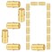 Lidertik 20 Pack PEX Fittings 34 inch Straight Coupling Connector 34 PEX F1807 to 34 PEX F1807 Crimp Pipe Fitting Brass
