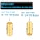 Lidertik 20 Pack PEX Fittings 34 inch Straight Coupling Connector 34 PEX F1807 to 34 PEX F1807 Crimp Pipe Fitting Brass