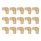 WMAXPFIT15 Pack 34 Inch PEX 90 Degree Elbow F1807 LF Brass crimp fitting for PEXb pipe
