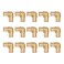 WMAXPFIT15 Pack 34 Inch PEX 90 Degree Elbow F1807 LF Brass crimp fitting for PEXb pipe