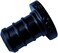 XFITTING 100 Pcs 12 Pex Plug End Cap Poly Alloy Plug Black