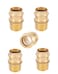 EFIELD Pack of 5 Copper Press Adapter Fittings1Inch Copper Press x 1inch Male NPT Brass Adapter 5 1inchPEX18073515PCS