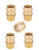 EFIELD Pack of 5 Copper Press Adapter Fittings1Inch Copper Press x 1inch Male NPT Brass Adapter 5 1inchPEX18073515PCS