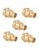 EFIELD Pack of 5 34 Copper Press X 34 PEX Crimp Coupling Brass Adapters For Copper and Pex Pipe Connection LF BrassPEX18073465PCS