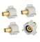 EFIELD 4Pack 12 Pex X 12 Female NPT Swivel Adapter Brass Barb Crimp Brass Fittings ASTM F1807PEX18072024PCS