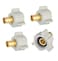 EFIELD 4Pack 12 Pex X 12 Female NPT Swivel Adapter Brass Barb Crimp Brass Fittings ASTM F1807PEX18072024PCS
