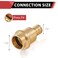 EFIELD Pack of 5 12 Copper Press X 12 PEX Crimp Coupling Brass Adapters For Copper and Pex Pipe Connection 5 12PEX18073445PCS