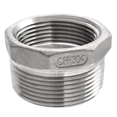 Kyuionty 112 Male NPT to 114 Female NPT Reducer Bushing Pipe Fitting Stainless Steel Reducing Pipe Adapter Fitting Reducer Bushing Pipe Hose Fitting