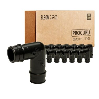 PROCURU 25Pack 12Inch 90Elbow Expansion PEXA F1960 Plumbing Fitting Safe 8AP900125P