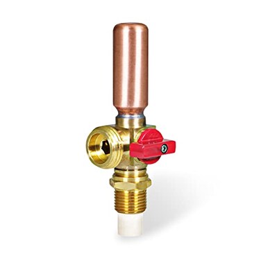 Highcraft 540DI Washing Machine Replacement Valve with Hammer Arrestor 12 CPVC Inlet x 34 MHT Outlet Brass Red for Hot Water Supply