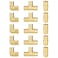 SUNGATOR 15Pack 34 Inch PEX Fittings 5 Each Elbow Tee Coupling No Lead Brass Pex Fittings 34 Inch Assortment UPC NSF
