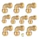 GUOFIS 34 90Degree Pushfit Elbow10 Pack Pushfit Elbows with 1 Pack Disconnect Clip PushtoConnect Plumbing Fittings for PEX Copper CPVC
