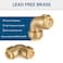 GUOFIS 34 90Degree Pushfit Elbow10 Pack Pushfit Elbows with 1 Pack Disconnect Clip PushtoConnect Plumbing Fittings for PEX Copper CPVC