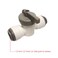 Malida 12 OD Tube Straight Shut Off Valve Push in to Connect RO Water Filter Tube Fitting Quick Connector5pcs