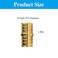 WiseWater 28 Pcs PEX Fittings 34 Inch 34 inch Straight Coupling Brass Fittings Barb Crimp PEX Pipe Fitting for PEX Pipe Plumbing Projects Pack of 28