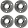AGUTEA 1 Inch Cast Iron Floor Flange Heavy Duty Black Pipe Fittings for Industrial Decor Pipe RacksPipe Connections 4 Pack