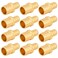 Uenede 12PCS LF Brass 34 to 12 Inch PEX Reducer Barb Straight Coupling Pipe Crimp Fitting