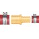 Uenede 12PCS LF Brass 34 to 12 Inch PEX Reducer Barb Straight Coupling Pipe Crimp Fitting