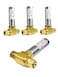 EFIELD 4Pack MH2312FM Tee Stainless Steel Water Hammer Arrestor38 OD Comp X 38 OD Female Comp For Faucets Dishwasher ConnectionHAMMER0134PCS