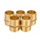 EFIELD Pack of 5 Brass Pipe Fitting 1x 1 Male NPT Hex Nipple Stragiht Adapters For Copper Brass or Iron Pipe Connection 5 1 inchNPT0155PCS