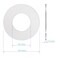 FOCMKEAS 2Pcs Wall Split Flange Fit 23660mm Diameter Pipe Stainless Steel Round Escutcheon Plate Wallmounted Water Pipe Cover Accessories Sliver