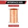EFIELD Pro 50 Pack 12 X 12 Copper Coupling With Stop LF Copper Plumbing Fittings with Sweat Solder ConnectionCOPPER001