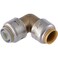 SharkBite Max 12 Inch x 12 Inch Polybutylene Transition 90 Degree Elbow Push to Connect Brass Plumbing Fitting PEX Pipe Copper CPVC PERT HDPE UR4248A